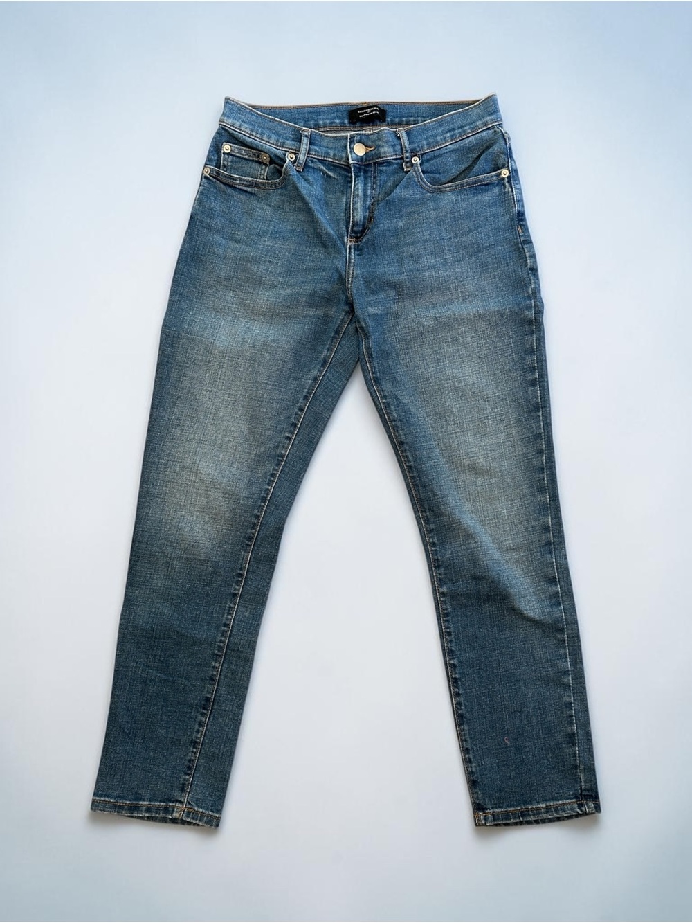 Banana Republic Women's Girl Friend Mid-Rise Blue Jeans